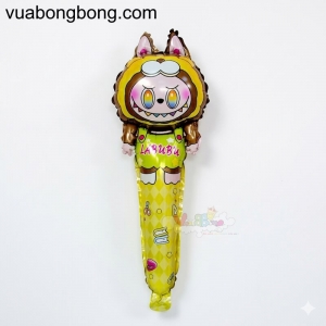 Bong bóng Labubu coslplay gấu thanh cây gậy tay cầm dài